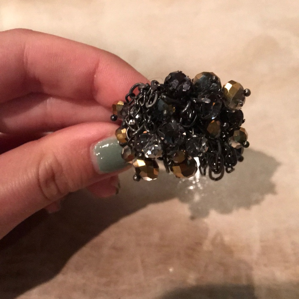 Chain and gem ring